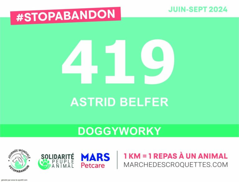 DoggyWorky marche des croquettes stop abandon chiens